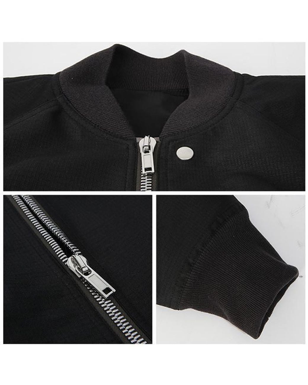 Rick Owens Black Long-Sleeved Casual Jacket for men