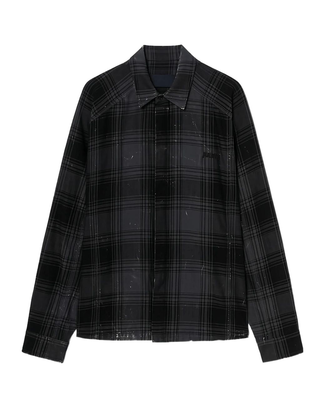 Juun.J Black Checked Shirt for men