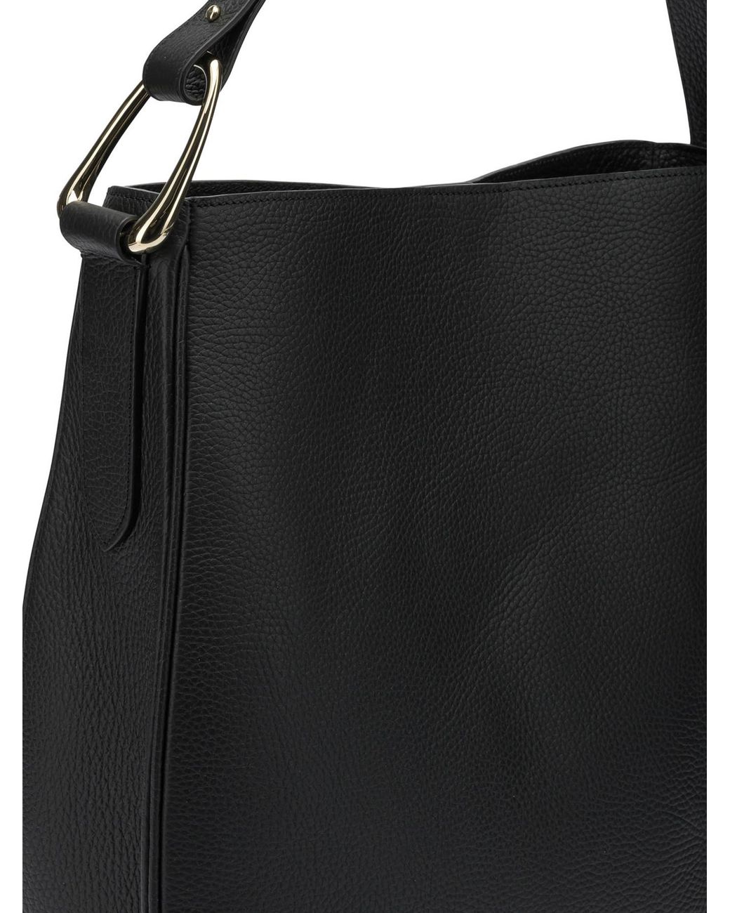 Le Tanneur Black Structured Crossbody Bag