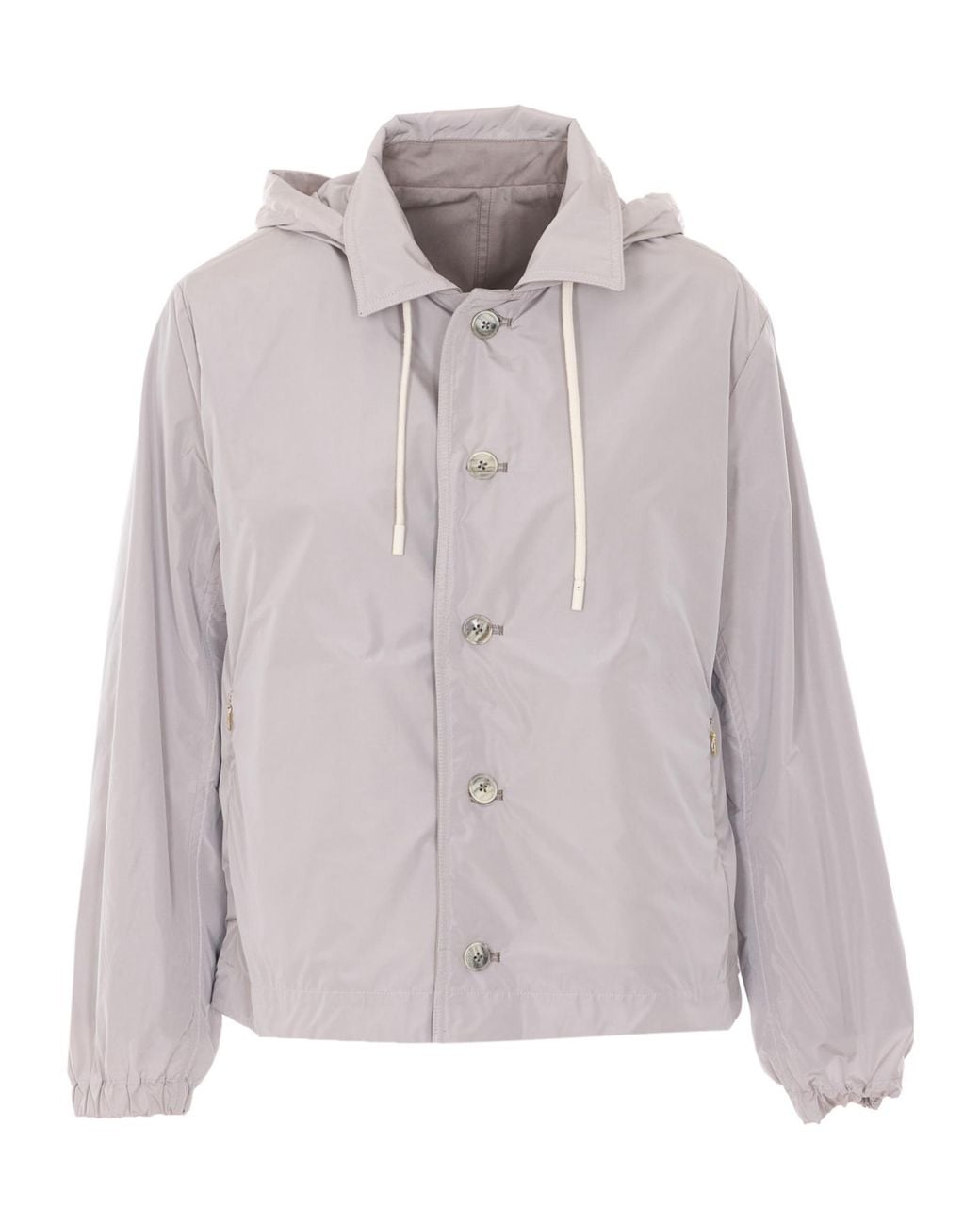 Herno Gray Reversible Hooded Jacket