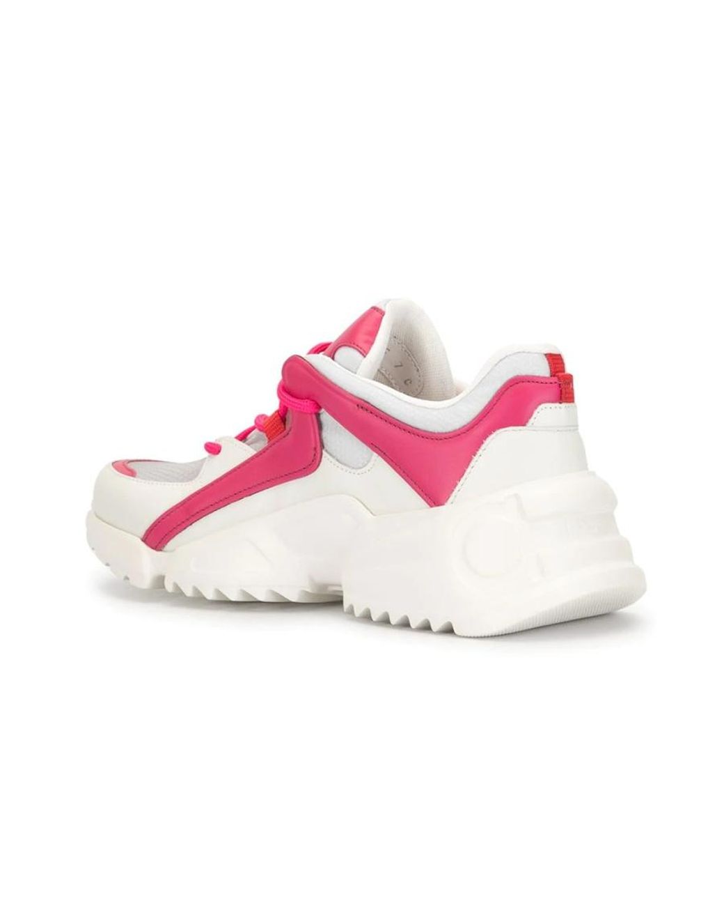Ferragamo Pink Logo Casual Sneakers