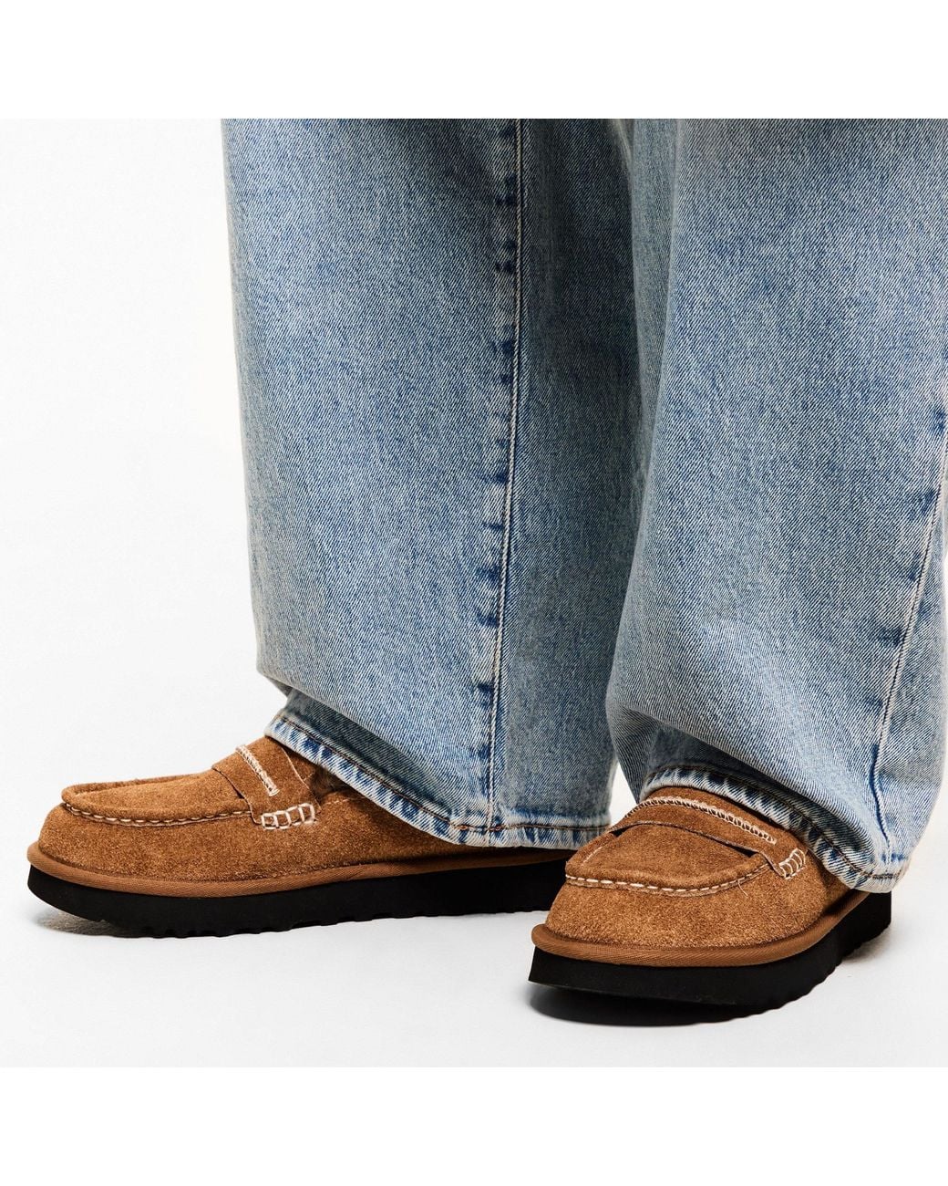 Ugg Brown Chestnut Suede Loafer