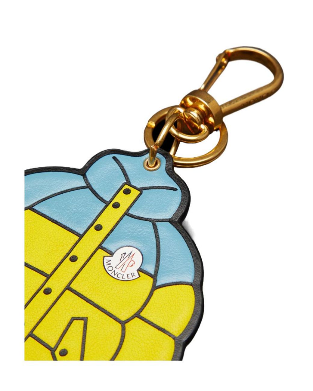 Moncler Yellow Jacket-Shaped Key Ring for men