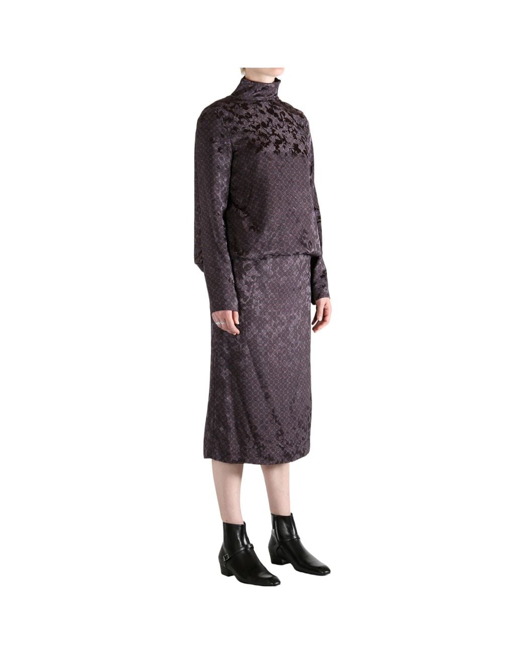 Dries Van Noten Multicolor Debo Jacquard Midi Dress