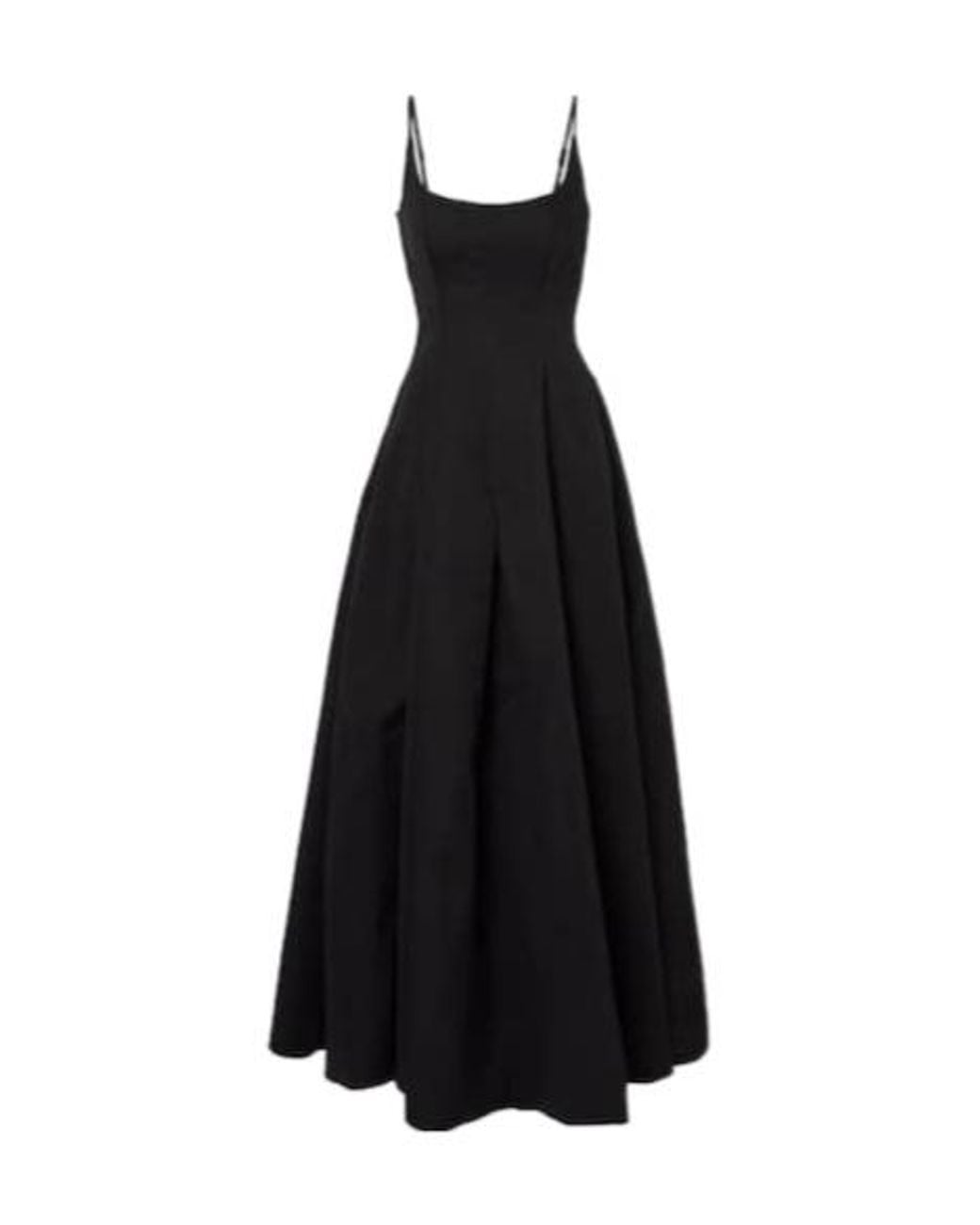 Staud Black Joy Cotton-Blend Gown