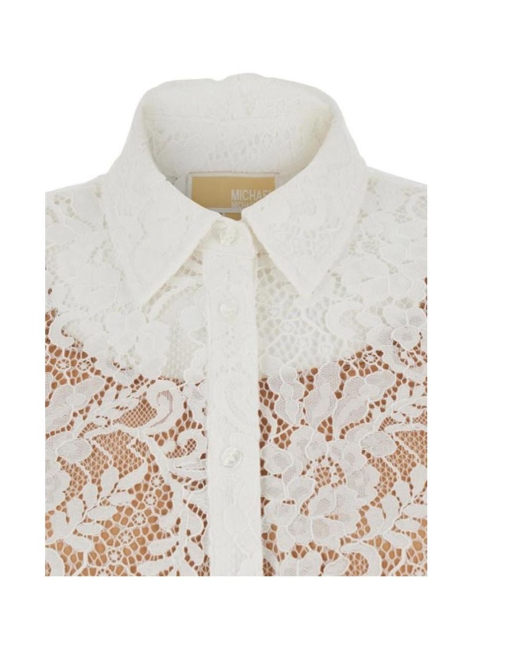 MICHAEL Michael Kors White Lace Shirt