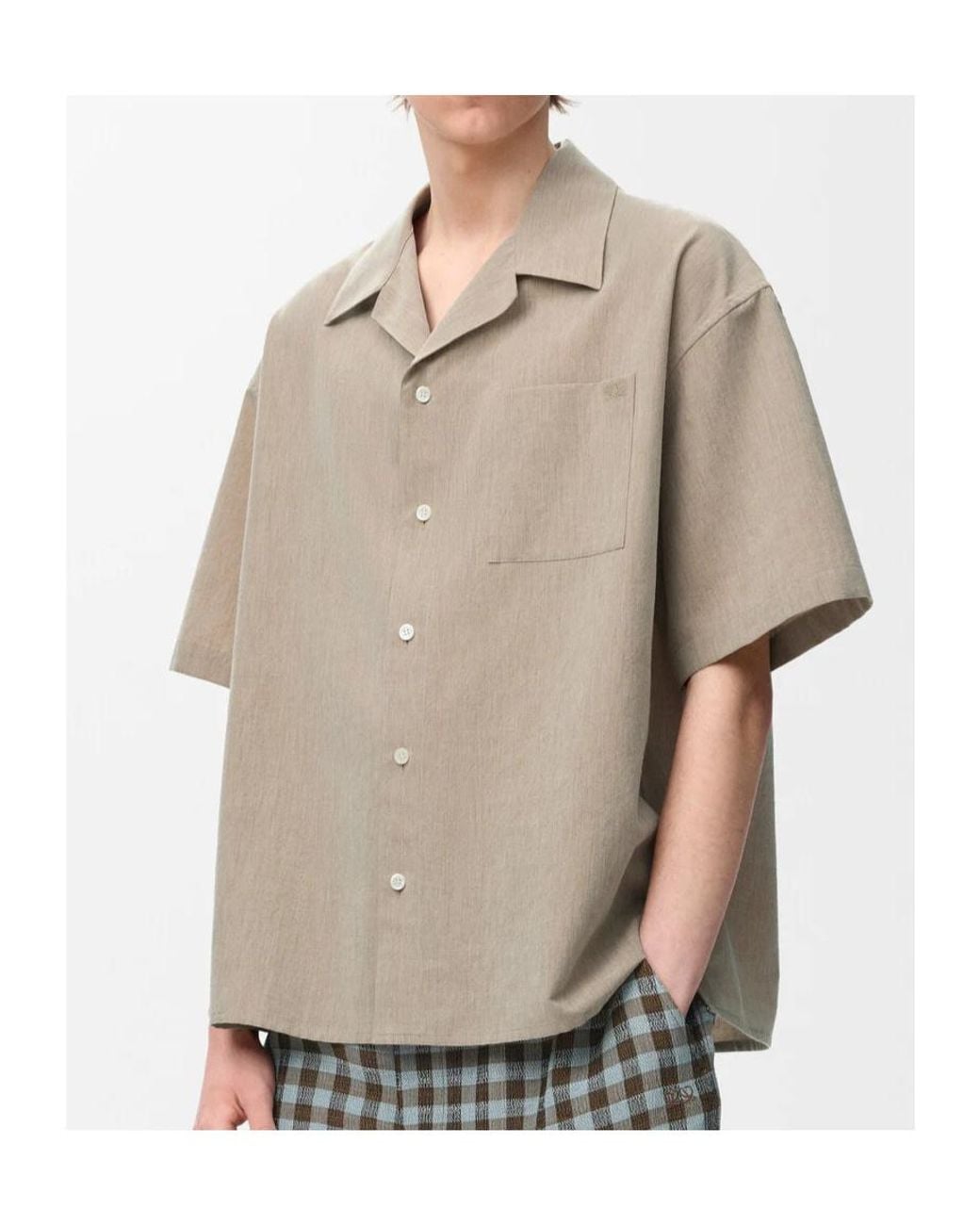 Loewe Natural Short Sleeve Shirt for men