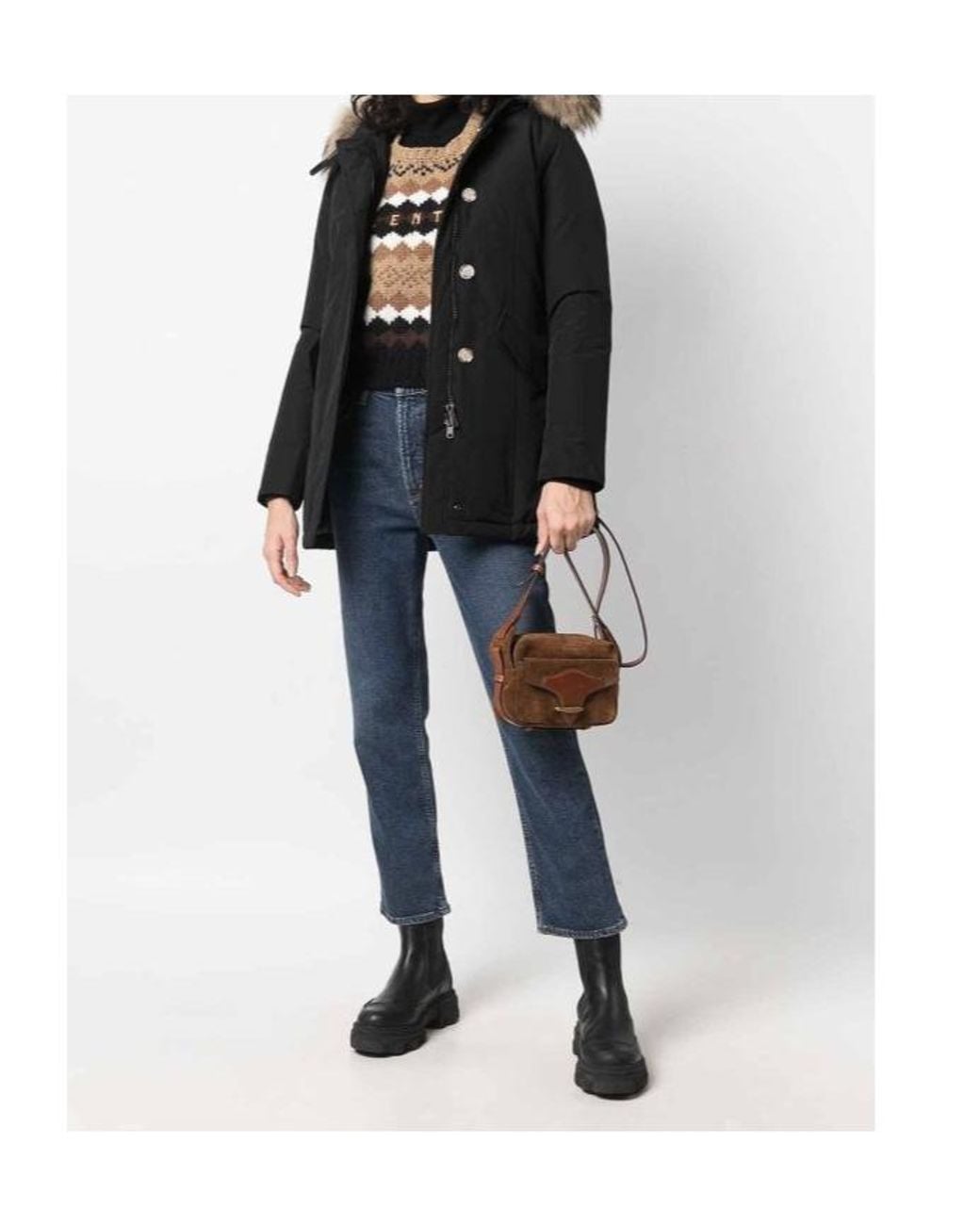 Woolrich Black Parkas