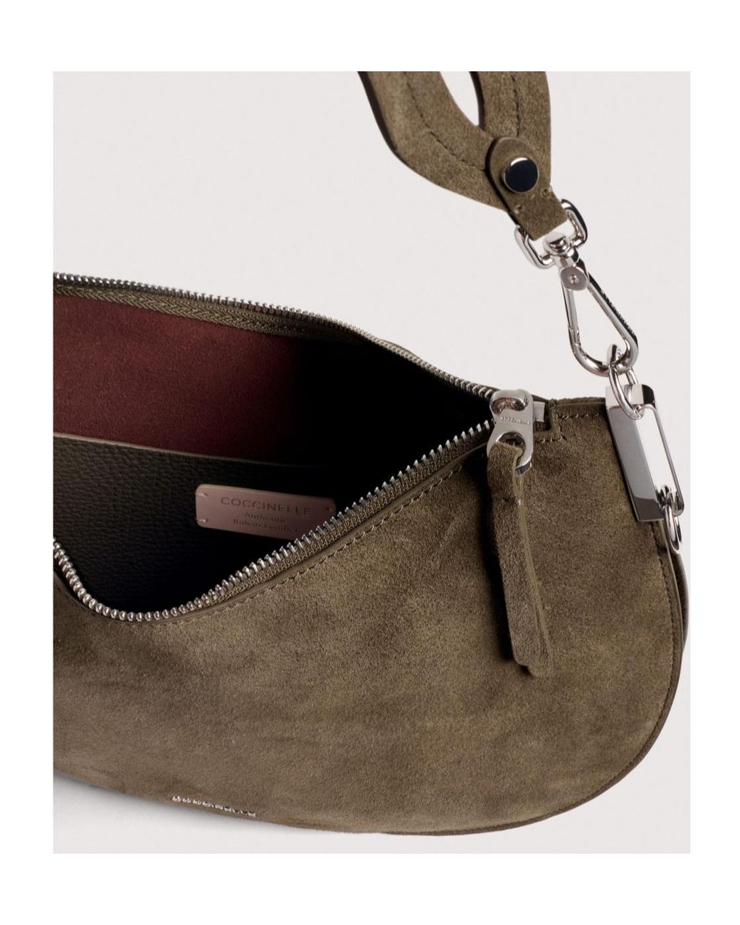 Coccinelle Brown Crescent Shoulder Bag