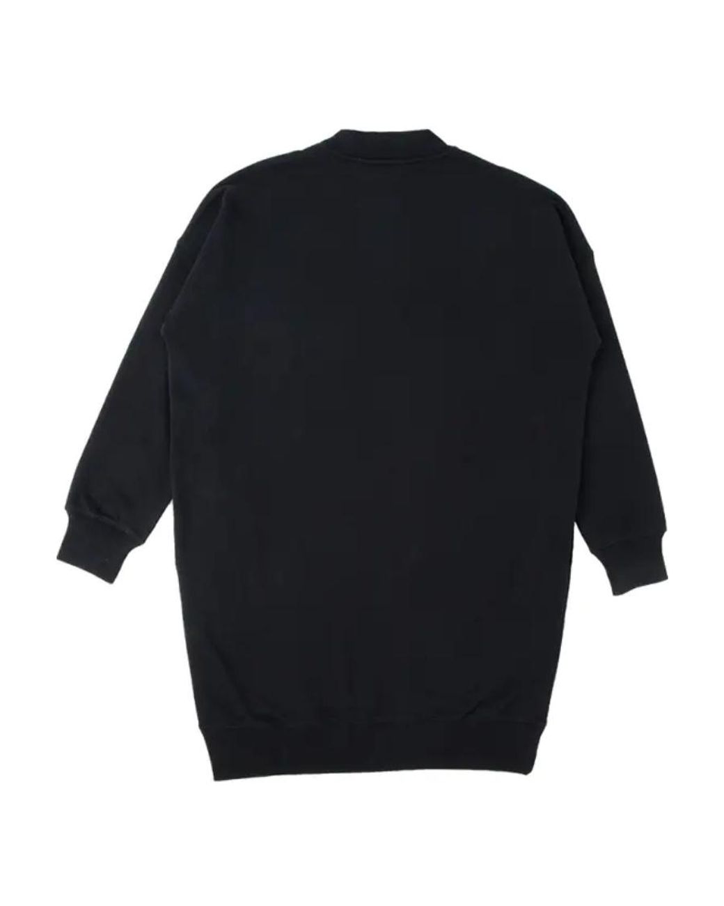 MSGM Blue Logo Detail Sweatshirt Dress