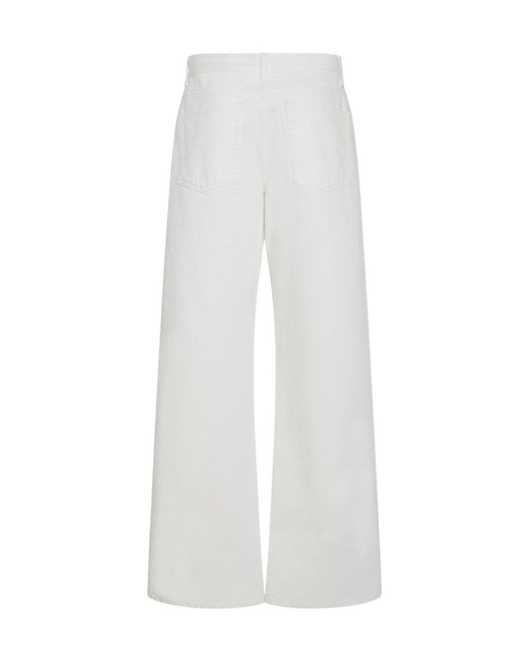The Row White Eglitta Cotton Jeans