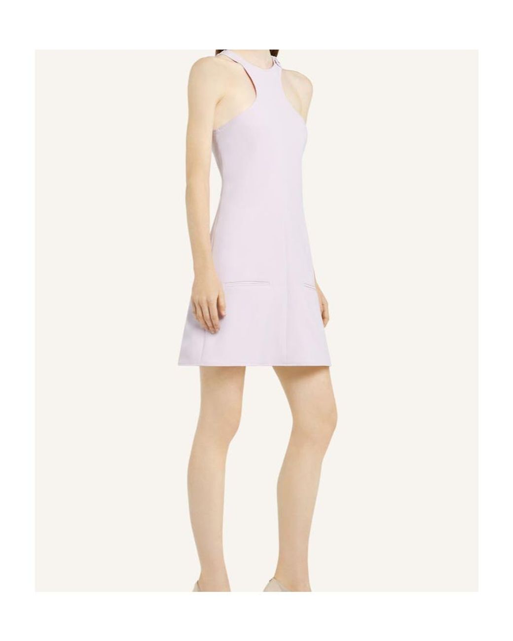 Courreges Pink Courrèges A-Line Racerback Sleeveless Dress