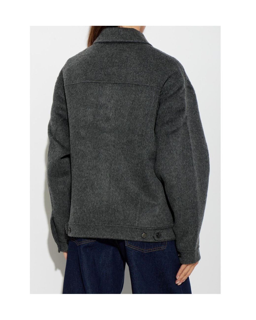 Anine Bing Gray Long-Sleeve Casual Jacket