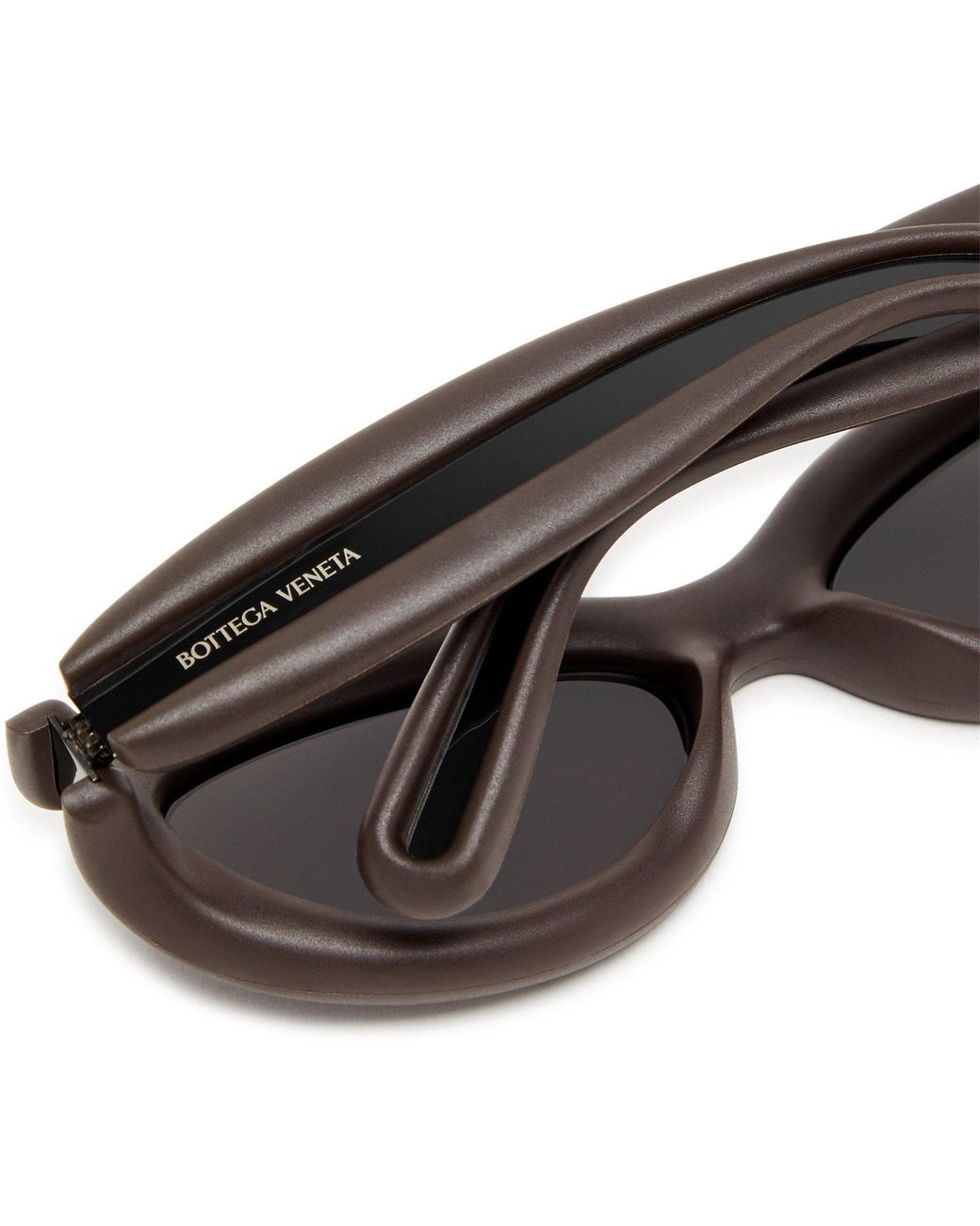 Bottega Veneta White Minimalist Sunglasses for men