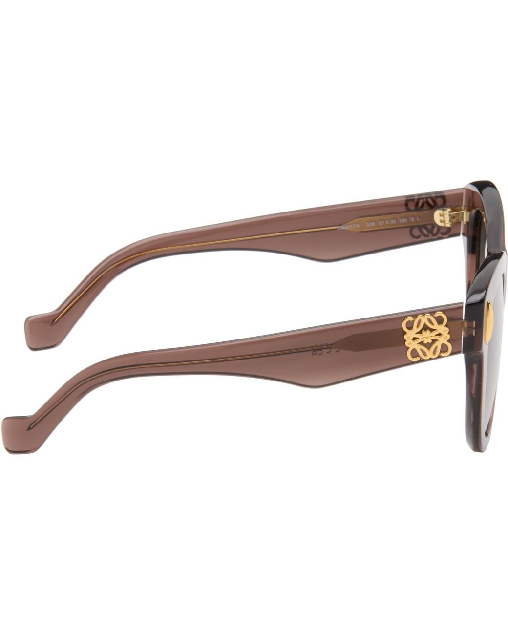 Loewe Gray Anagram Round Sunglasses