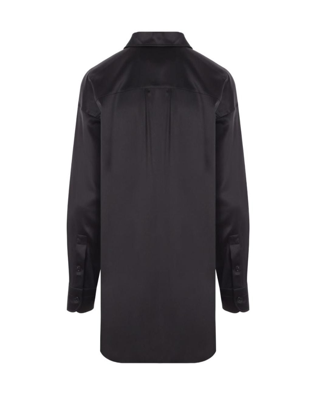 Tom Ford Black Pointed-Collar Button-Up Shirt