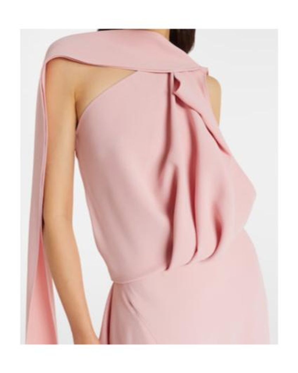 Maticevski Pink Priority Draped Crepe Gown