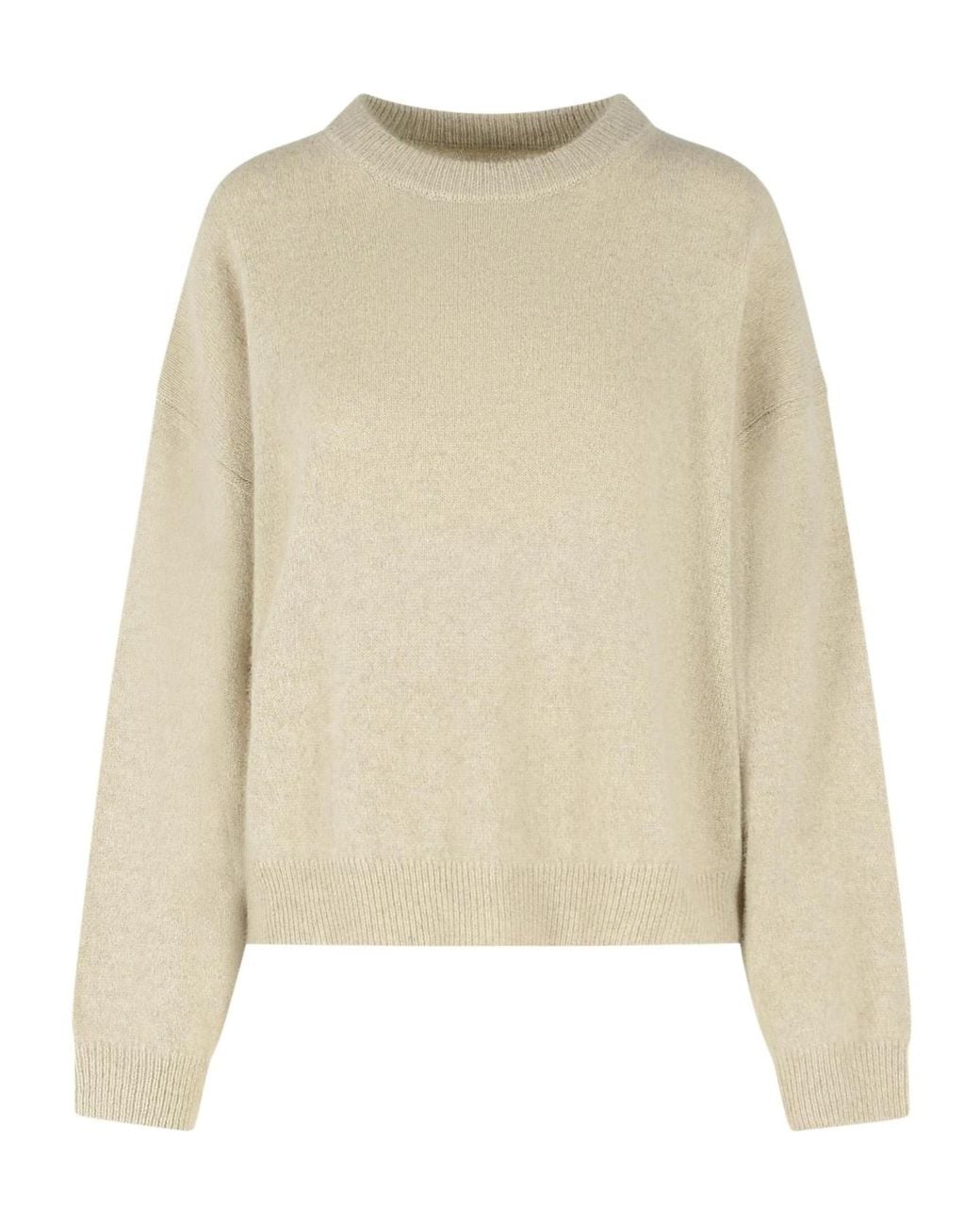Loulou de Saison Natural Tristan Crewneck Knitted Sweater