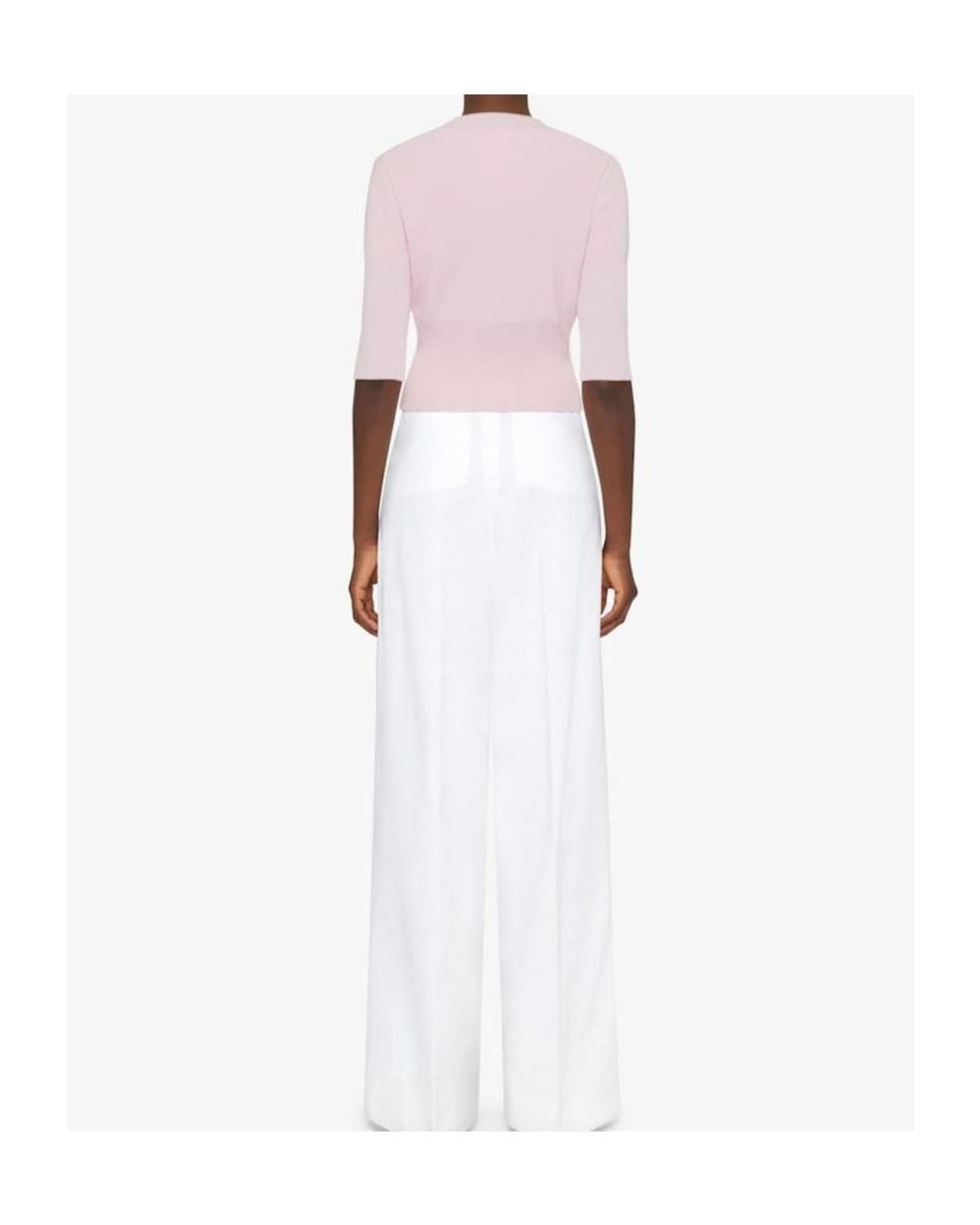 Givenchy Pink Medallion Jacquard Knit Top