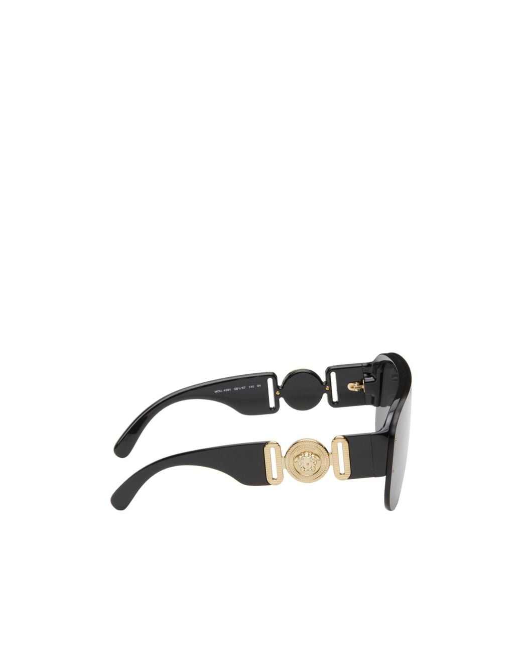 Versace Gray Integrated Nose Rest Sunglasses for men