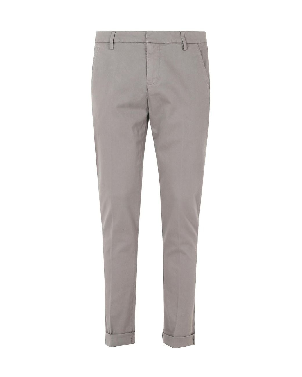 Dondup Gray Casual Trousers With Belt Loops for men