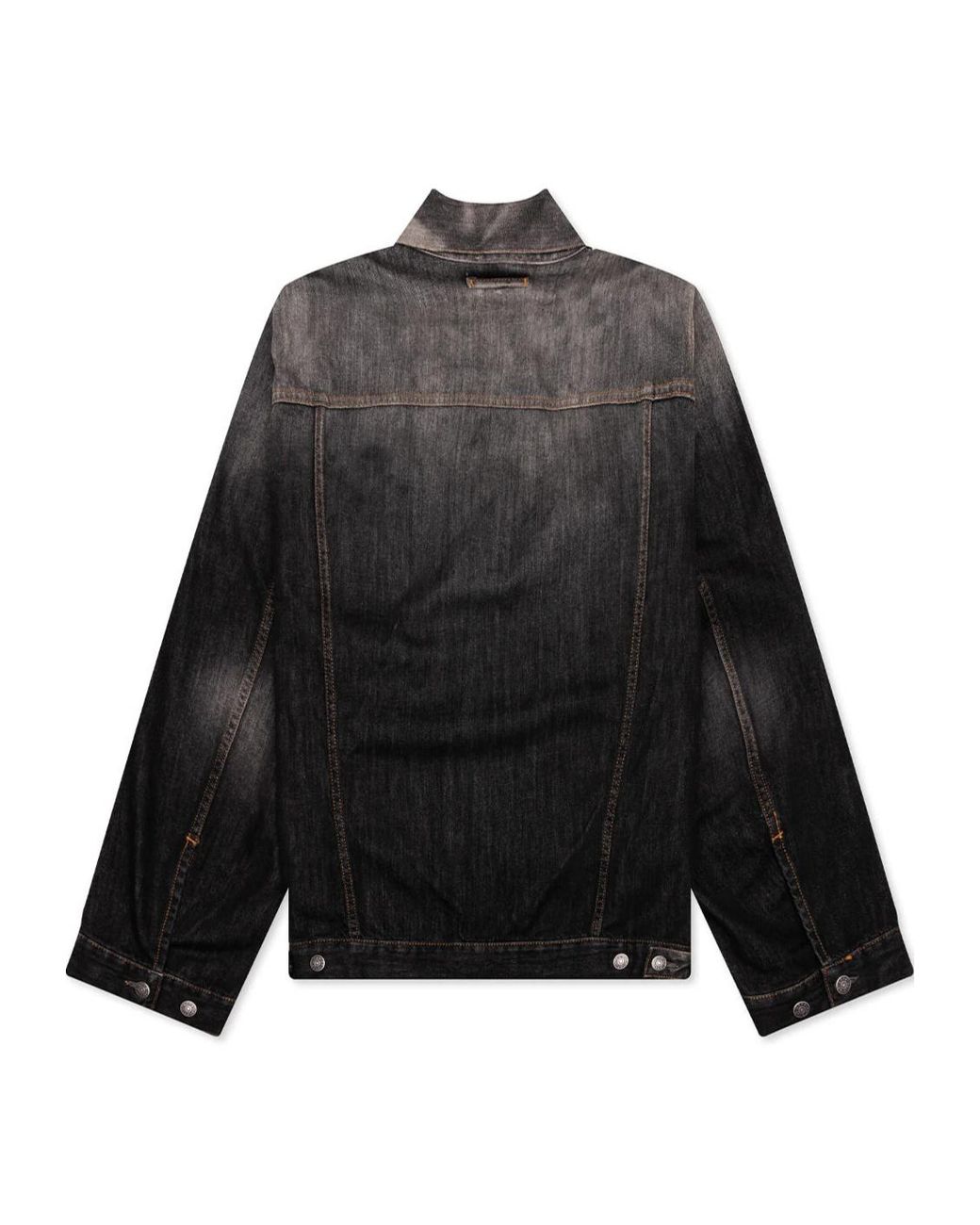 Acne Black Buttoned Denim Jacket for men