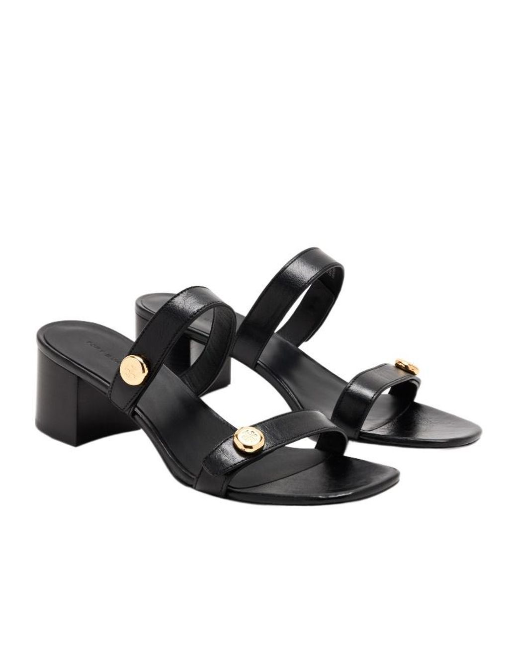 Tory Burch White Romy City Heeled Sandals