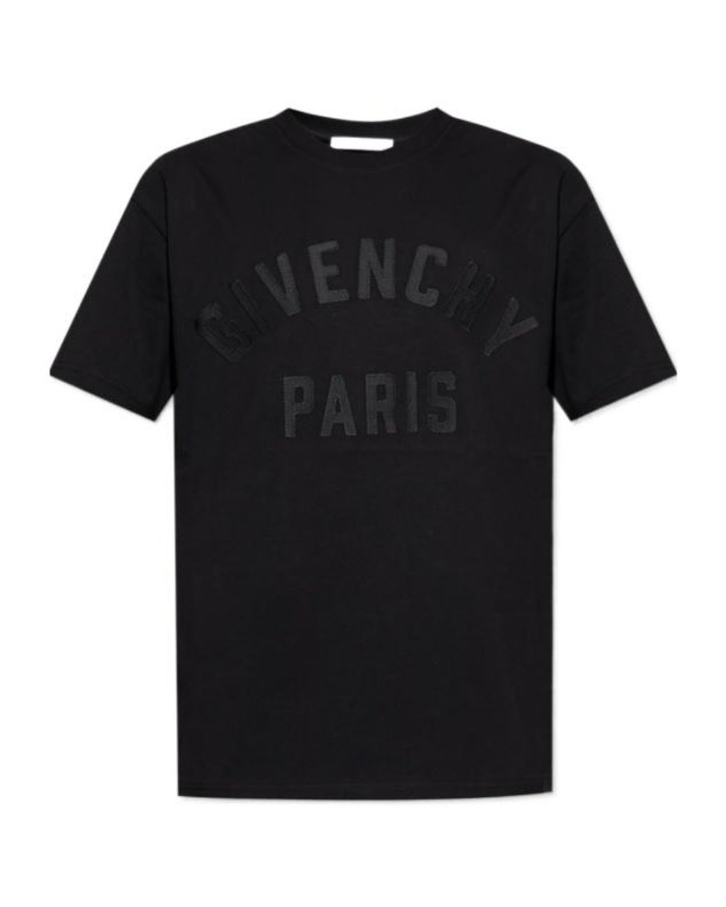Givenchy Black Logo Detailed Crewneck T-Shirt for men