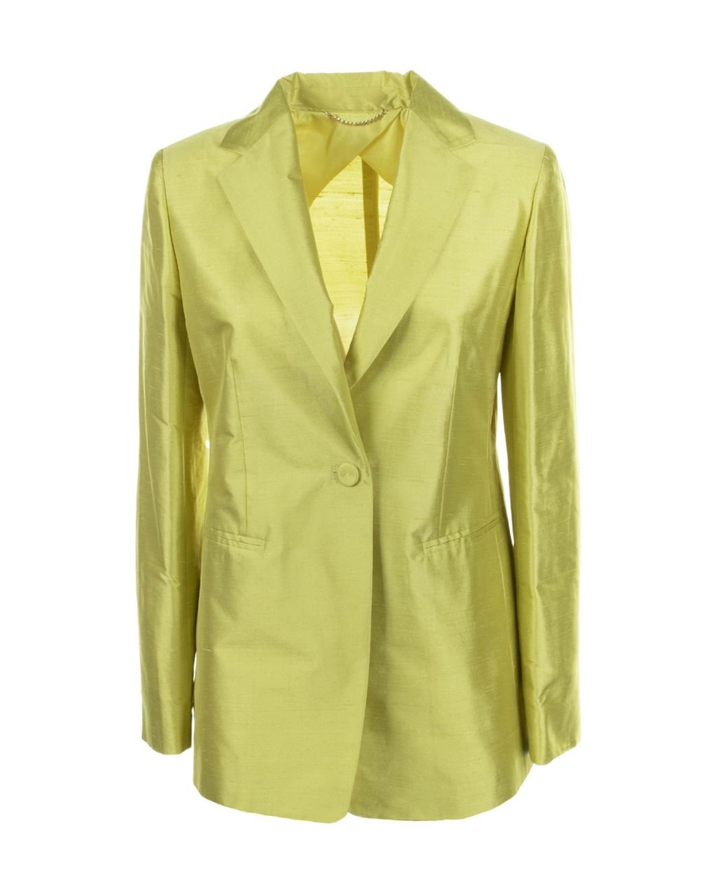 Max Mara Green Studio Single-Breasted Long-Sleeved Jacket