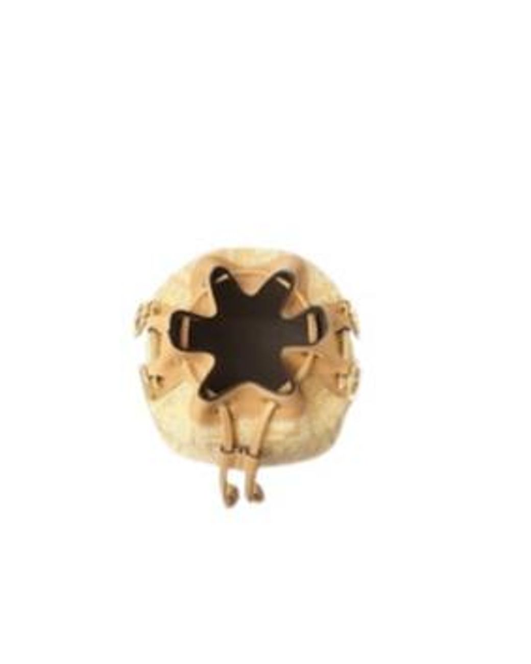 Fendi Metallic Mon Tresor Ff Jacquard Drawstring Bucket Bag