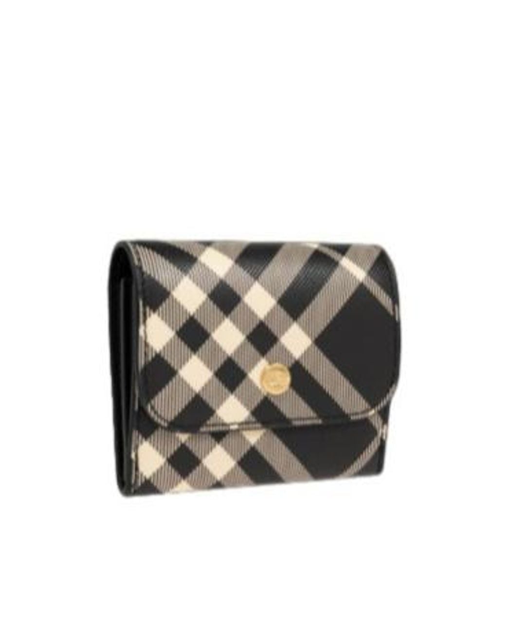 Burberry Multicolor Check Pattern Folded Wallet