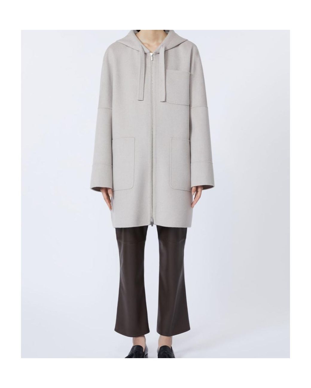 Max Mara Gray Double-Faced Coat