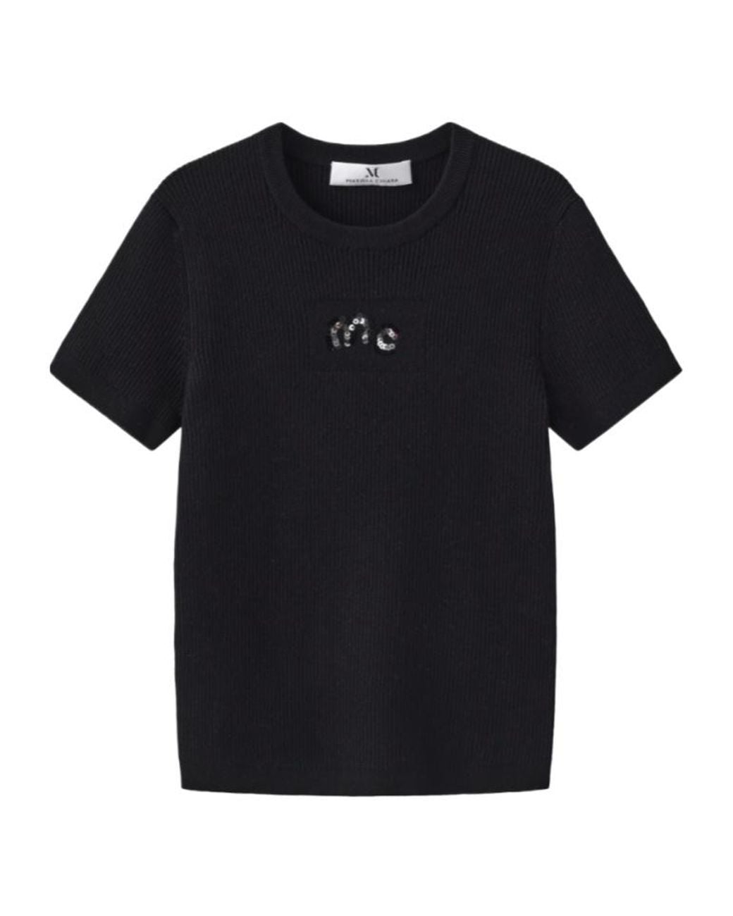 Marissa Chiara Black Short-Sleeved T-Shirt