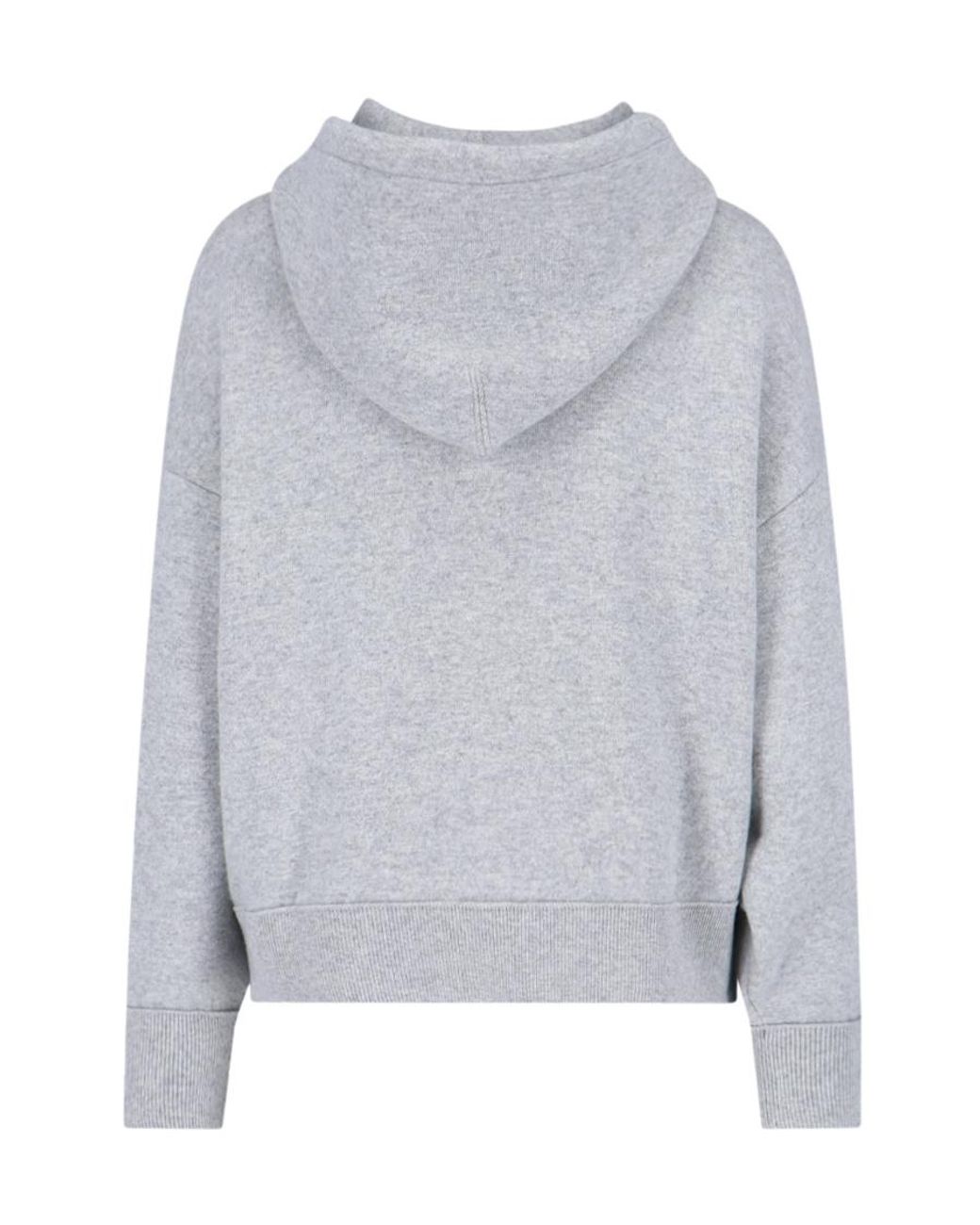 Bottega Veneta Gray Long-Sleeved Drawstring Hoodie
