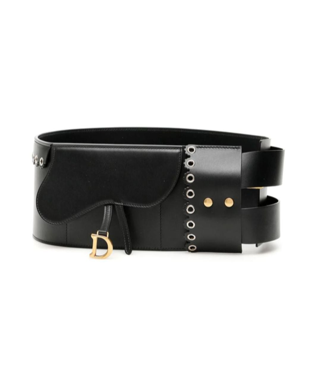 Dior Gray Saddle Decorative Belt