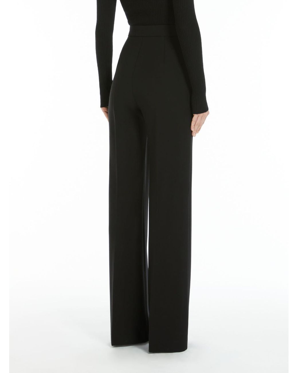 Max Mara Black Norcia Flared Trousers