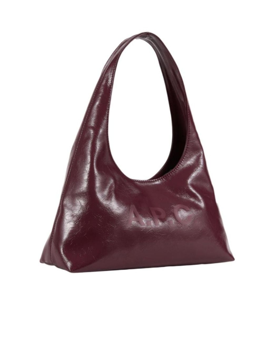 A.P.C. Purple Baby Ninon Logo Shoulder Bag