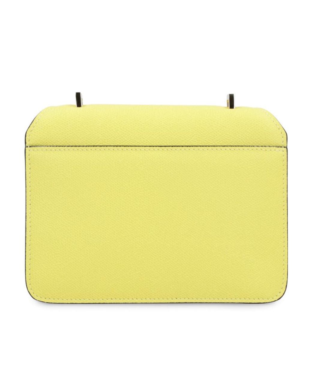 Valextra Yellow Nolo Mini Crossbody Bag