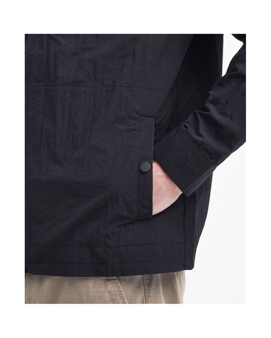 Barbour Gray Zipper Casual Jacket for men