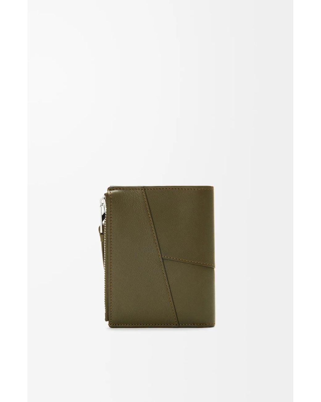 Loewe Green Puzzle Slim Compact Wallet for men
