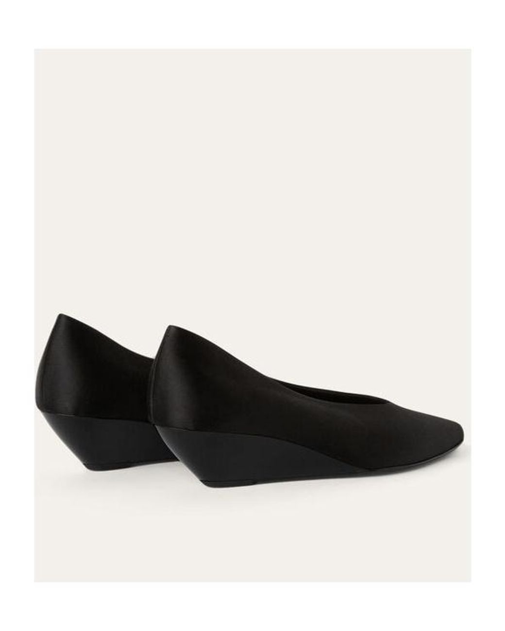 Loro Piana Black Viola Wedges High Heels