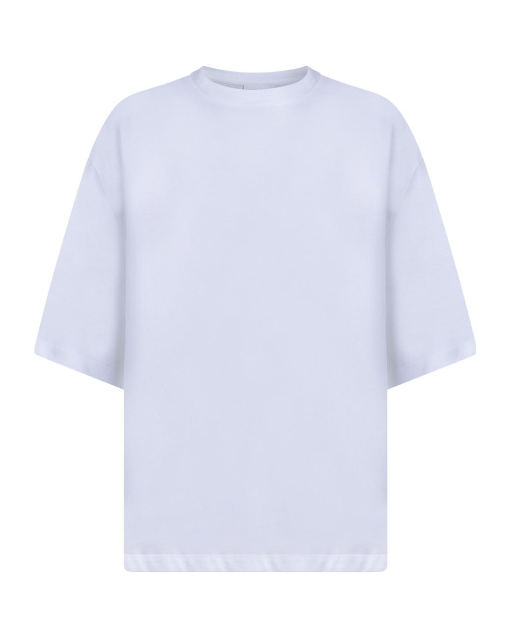 Dondup White Dropped-Shoulder Crewneck T-Shirt