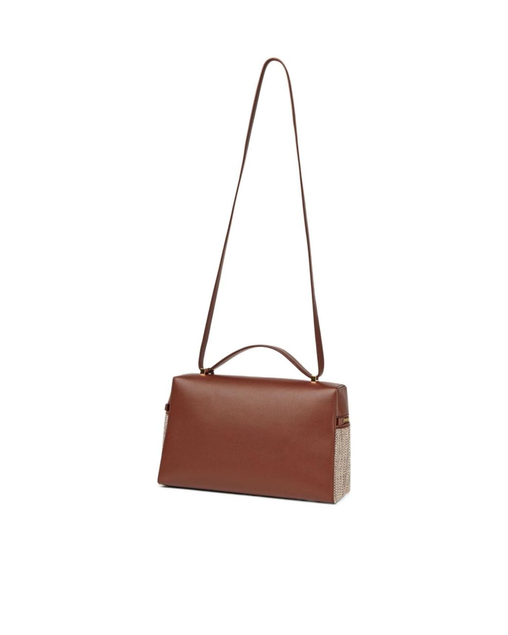 Loro Piana Brown Extra Zipper Shoulder Bag