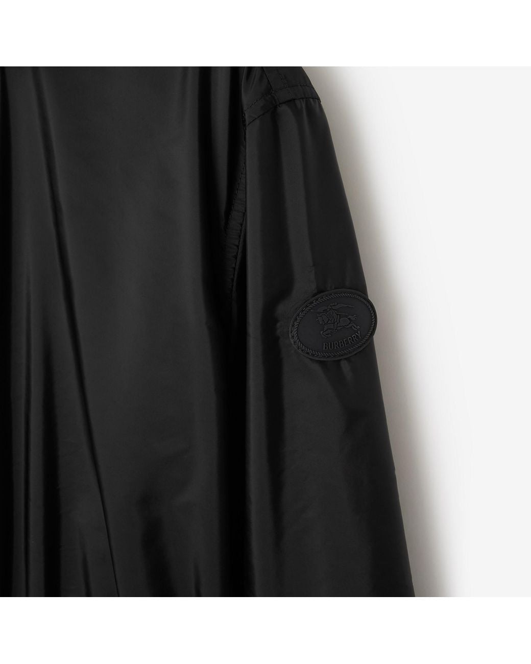 Burberry Black Vintage Check Trim Zipped Parka