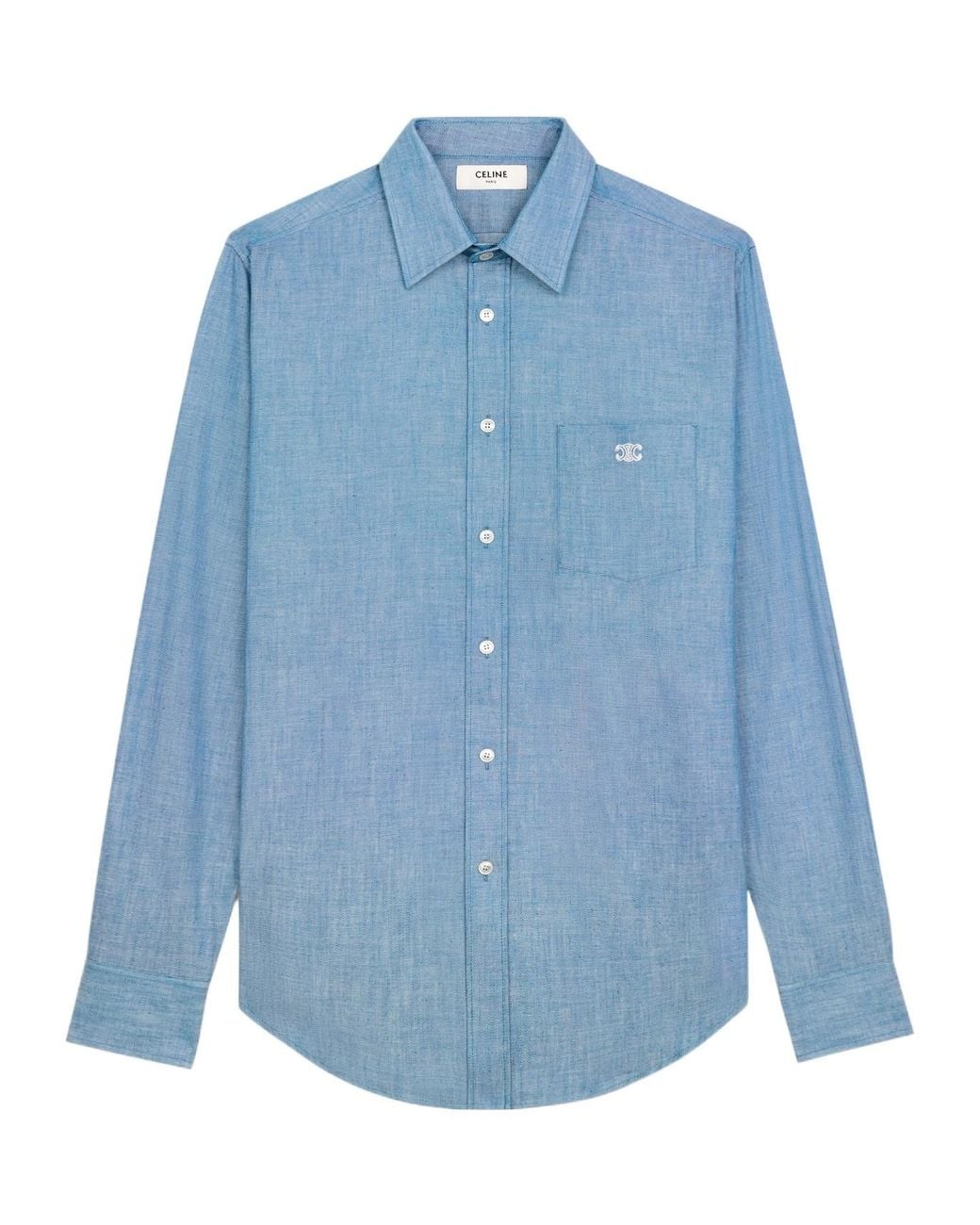 Céline Blue Loose Shirt for men