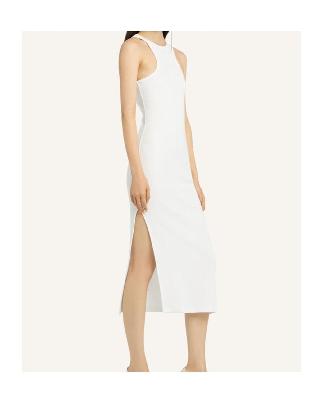 Courreges White Courrèges Racerback Jersey Midi Dress