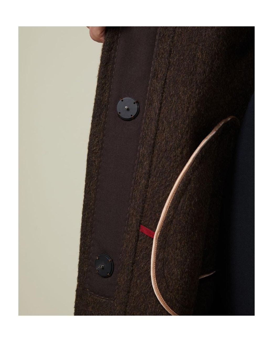 Max Mara Brown Wool Andmohair Cocoon Coat