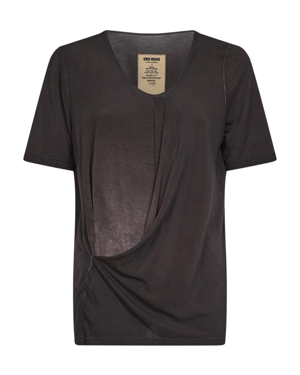 Uma Wang Black Short-Sleeved T-Shirt