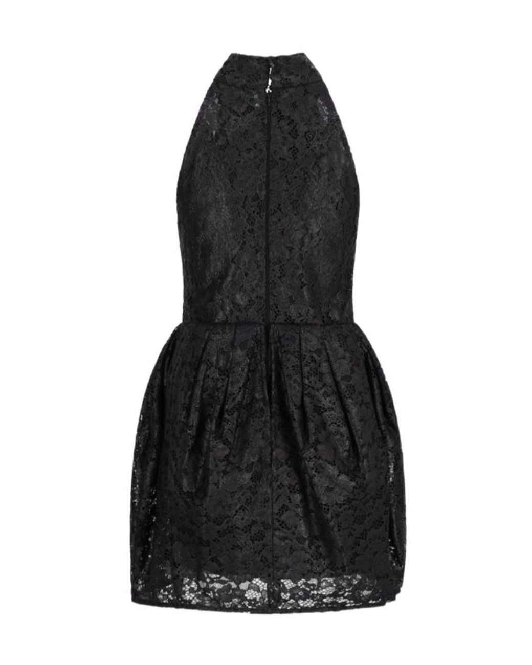 Blumarine Black Lace-Detailed Dress