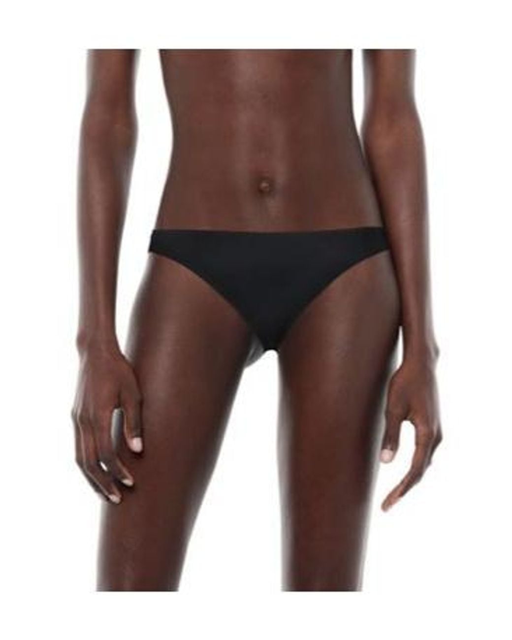 Tory Burch Black Solid Color Bikini Bottoms